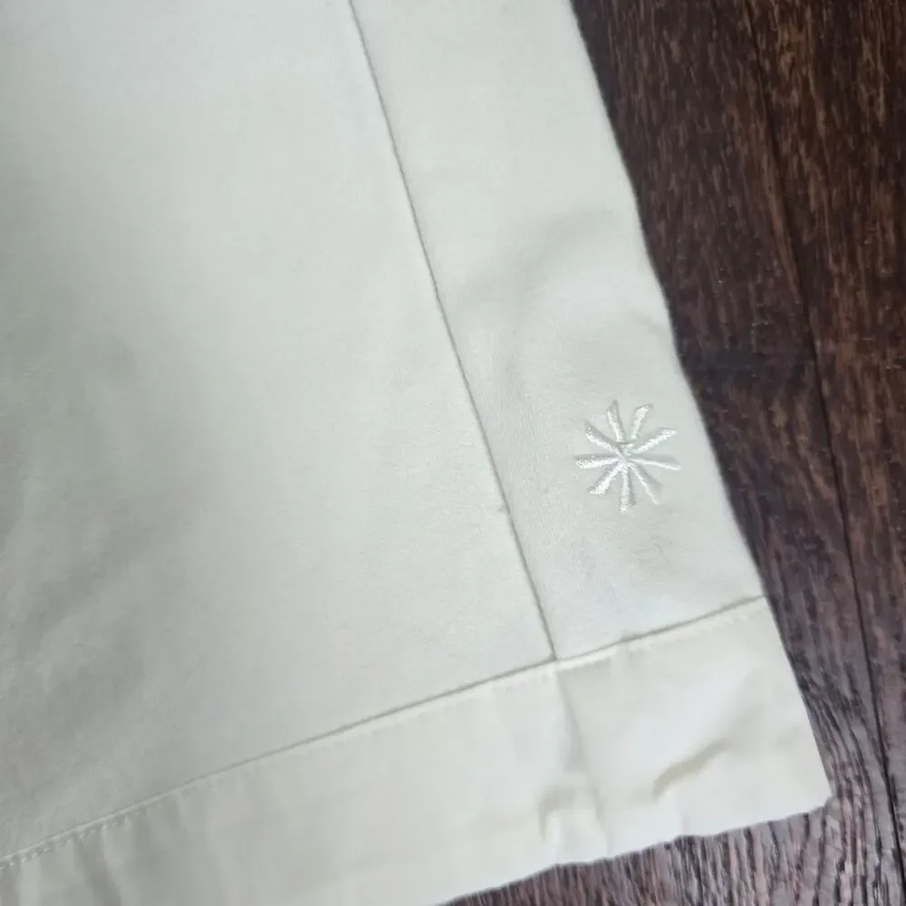 Athleta Triumph Wide Leg Crop Pants - Magnolia White - Large - 544711 - NWT - Picture 6 of 8